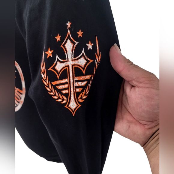 NWOT | Archaic | Womens Long Sleeve, V Neck REDEMPTION T Shirt / Top /Tee - Picture 2 of 4